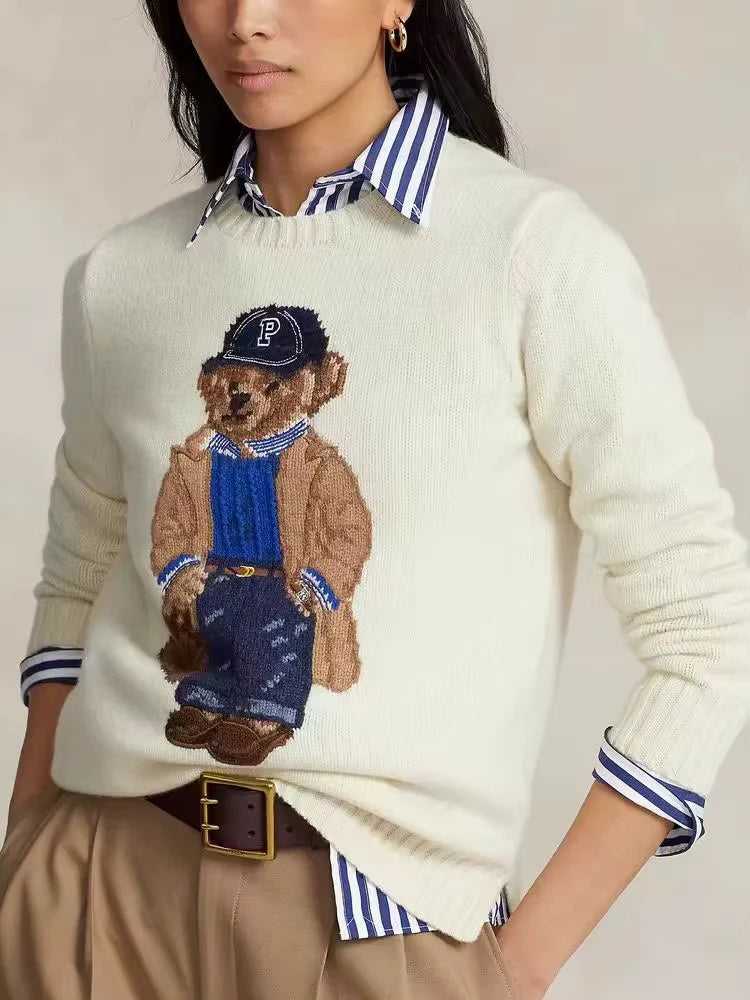 Maglione con Ricamo Orsetto