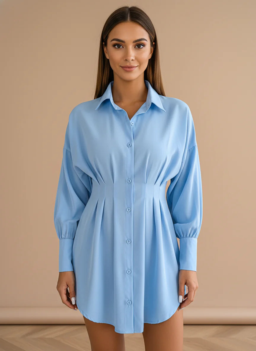 Abito Camicia Minimale Linea Pulita